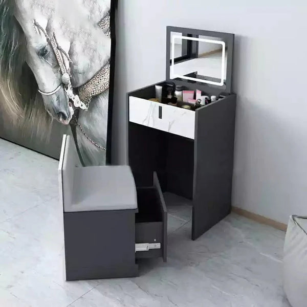 تسريحة مع مرآة وكرسي 40×60سم - MOD85